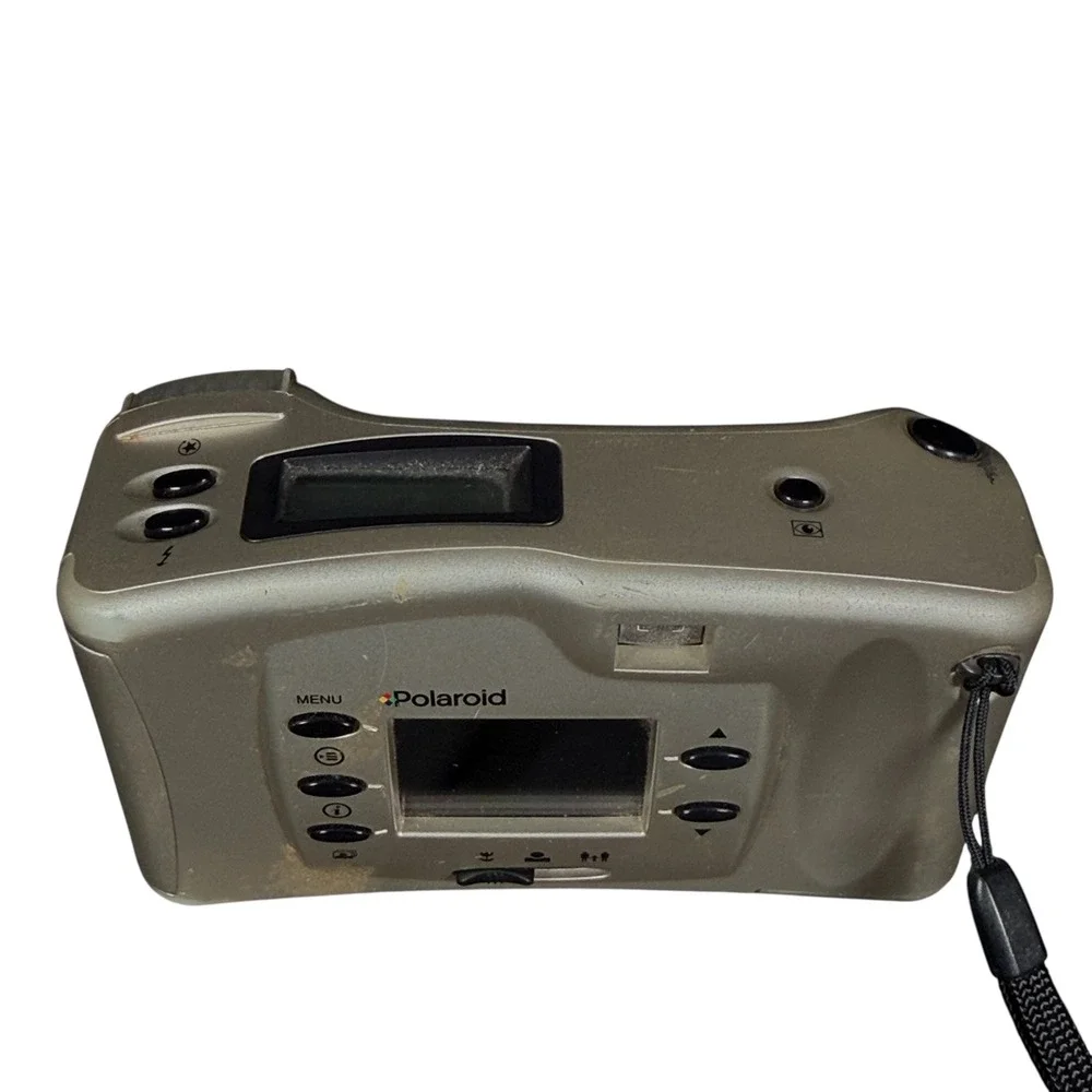 Polaroid PDC640 Silver Point‎ and Shoot 35mm Film Camera with Strap Untested